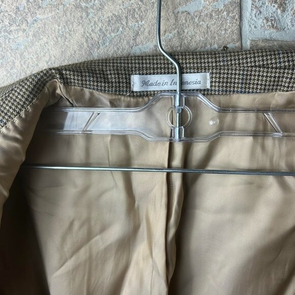 Lauren Ralph Lauren Sport Coat Mens 40R Blazer Rayon Blend Windowpane Brown Prep - Picture 7 of 12